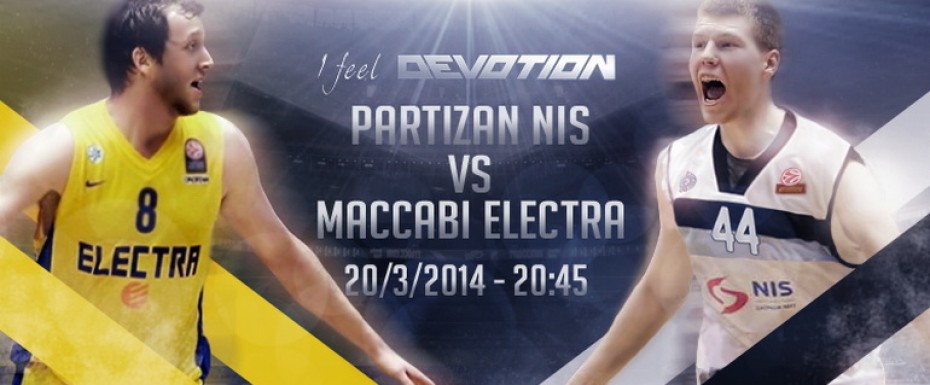 Top16: Partizan NIS - Makabi, četvrtak 20:45