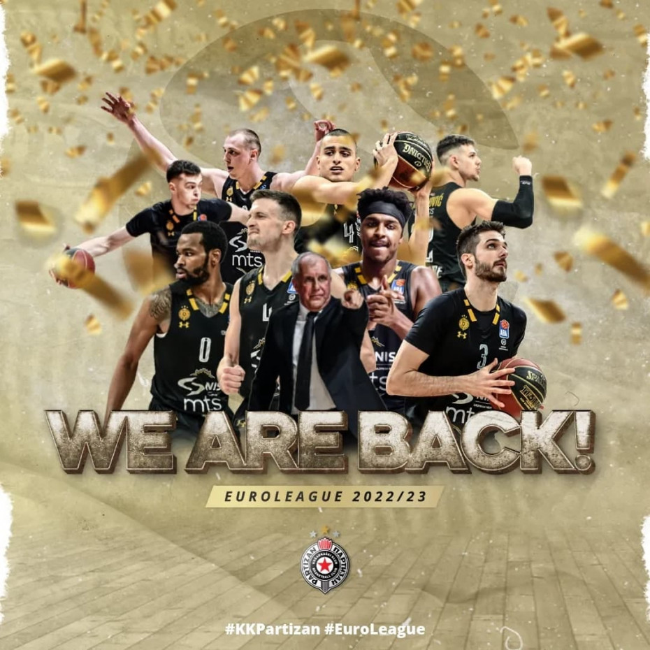 KK Partizan NIS se vraća u Evroligu!