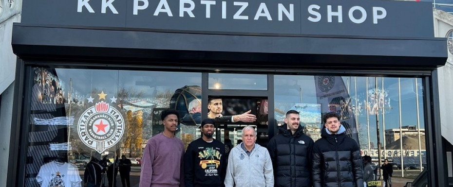 Prodajno mesto KK Partizan Shop od danas ispred Štark arene