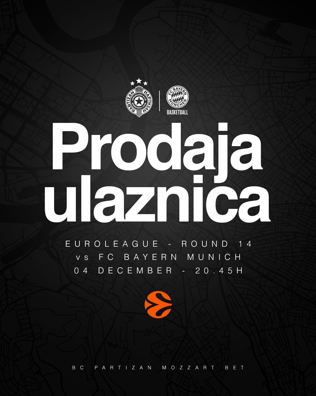 Prodaja dnevnih ulaznica za duel protiv Bajerna počinje sutra u podne