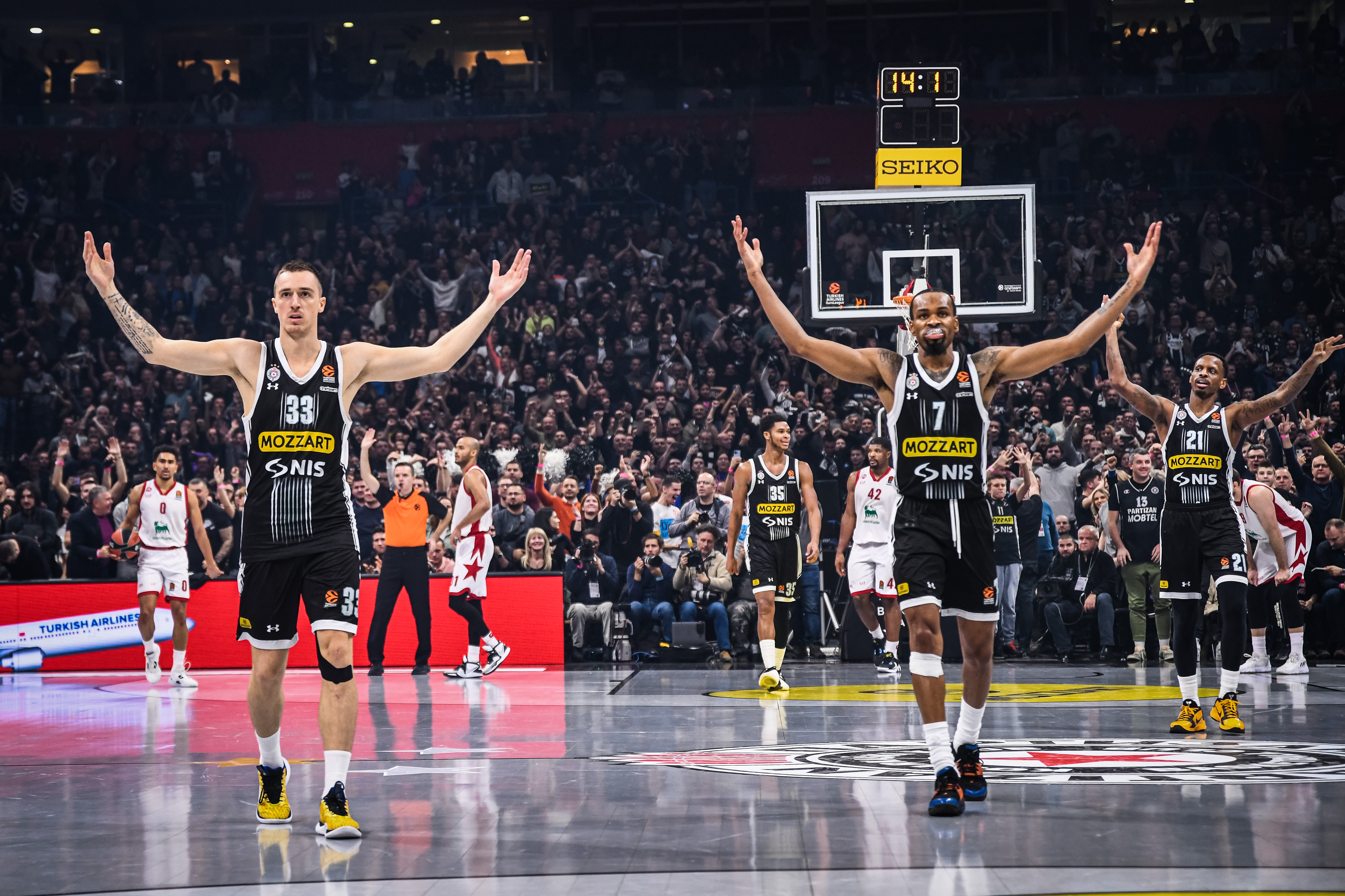 Hrabri Partizan se časno izborio za veliki preokret i vrednu pobedu protiv Olimpije iz Milana