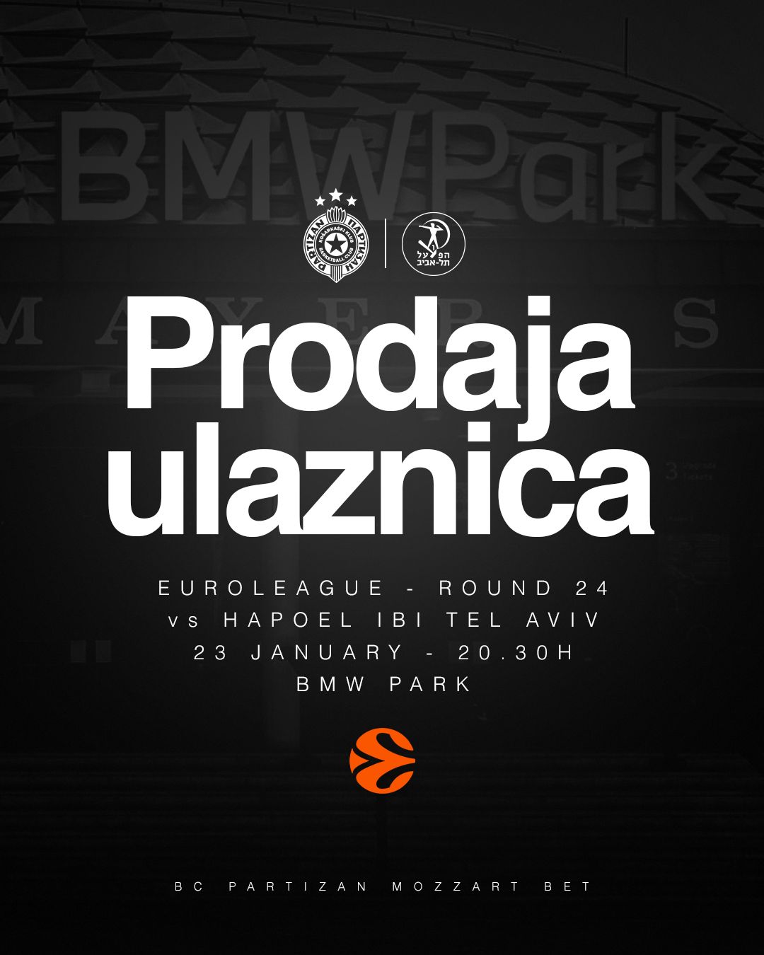Partizan Mozzart Bet protiv Hapoela u Minhenu