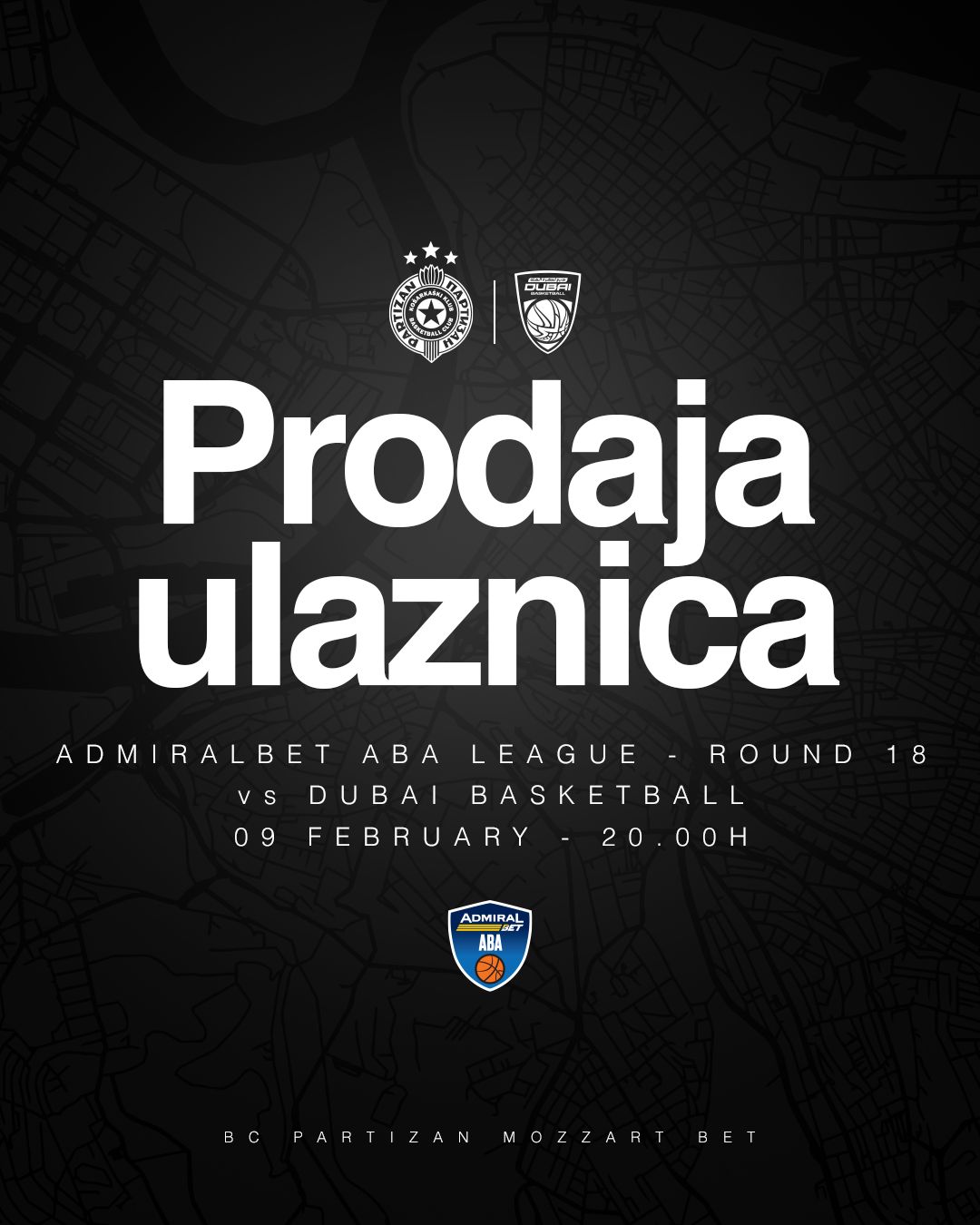 Slobodna prodaja dnevnih ulaznica za duel regionalnog šampionata protiv Dubaija počinje sutra u 14:00