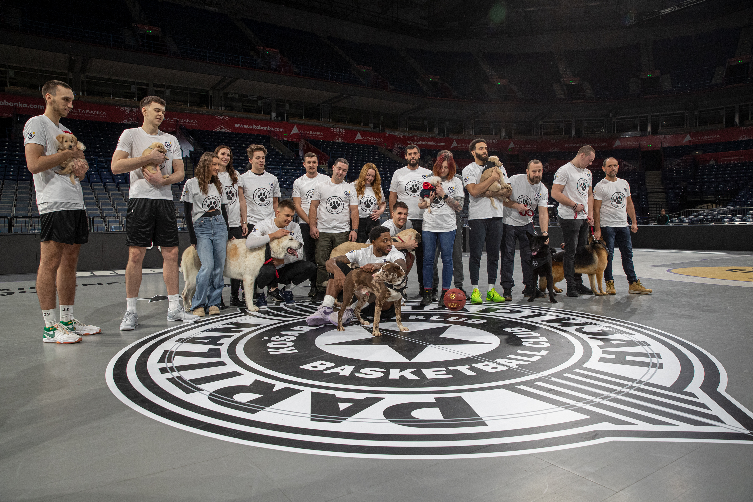 Crno-beli sutra doĉekuju Fenerbahče: Uoči važnog evroligaškog duela, košarkaši Partizana Mozzart Bet poslali i poruku o važnosti usvajanja pasa iz azila